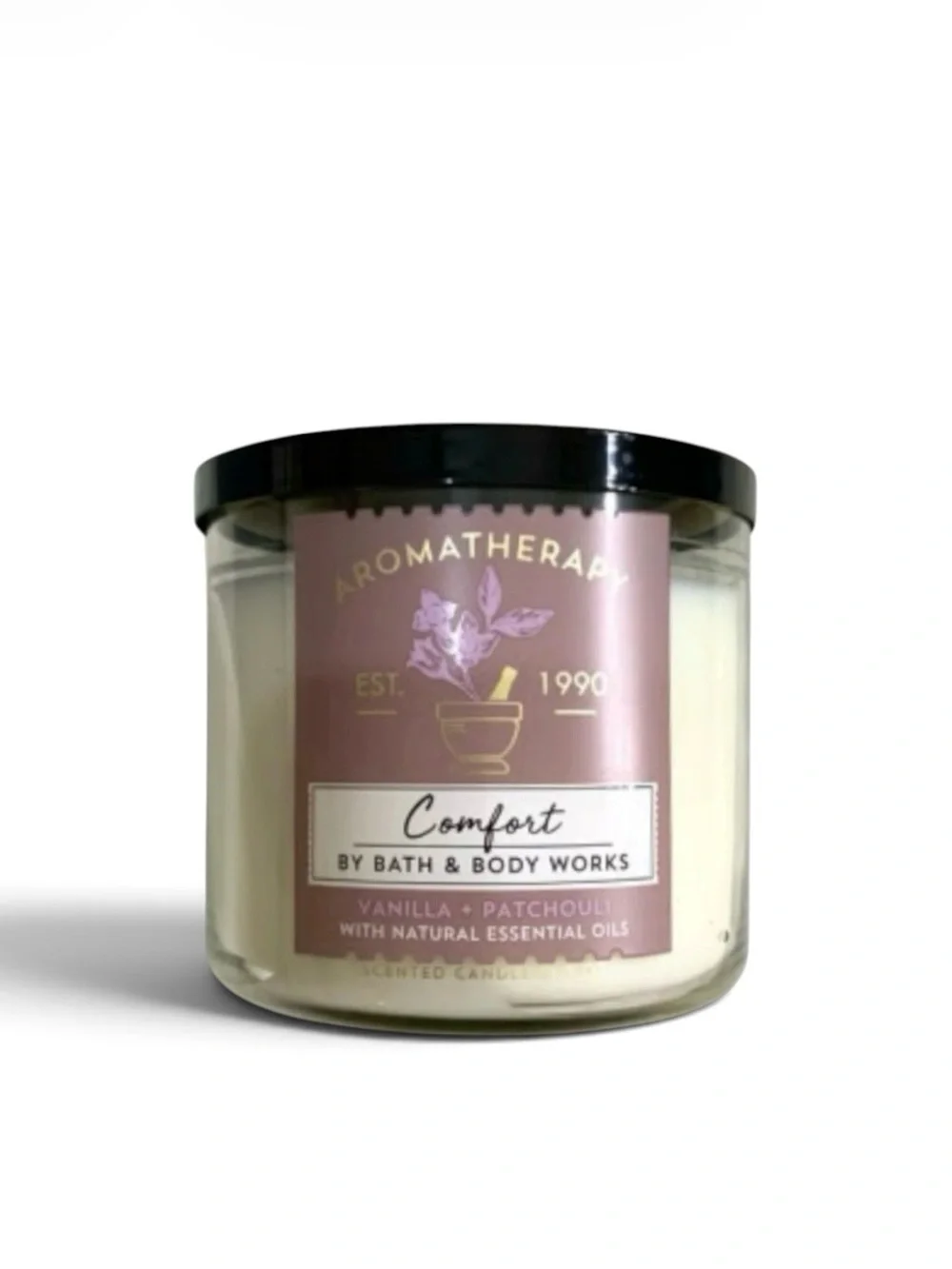 🆕💕BBW White Barn Aromatherapy DISCONTINUED 3-Wick Candle w/ Lid 